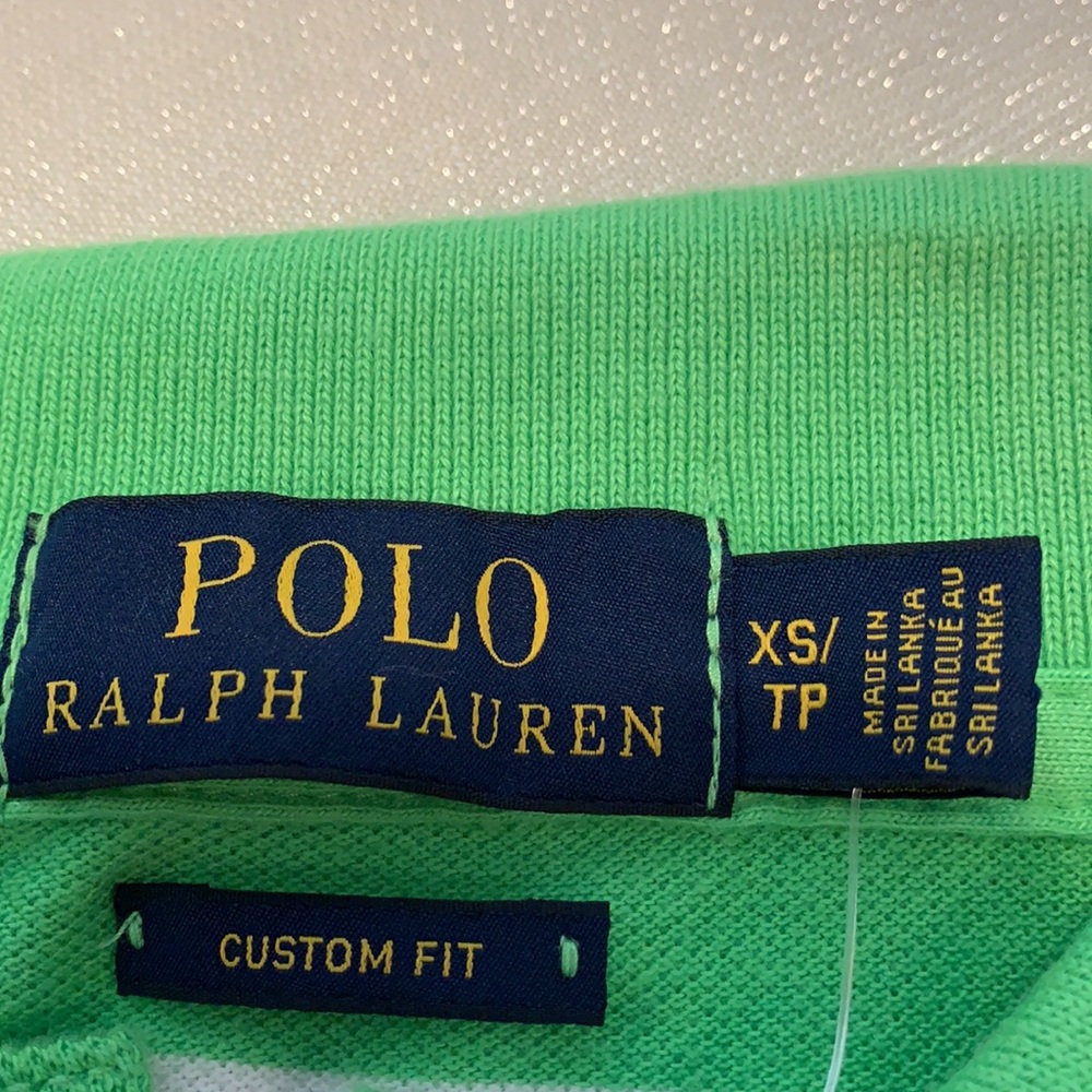 NWT Green Striped Polo Shirt - Picture 7 of 13